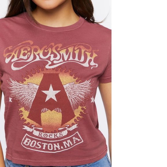 Aerosmith Rocks Boston MA metal rock Official T-Shirt S NWT - Picture 3 of 5